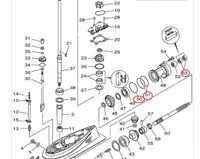 Propeller Shaft Seal Kit for Yamaha 2/4Str w/Cotter Pin