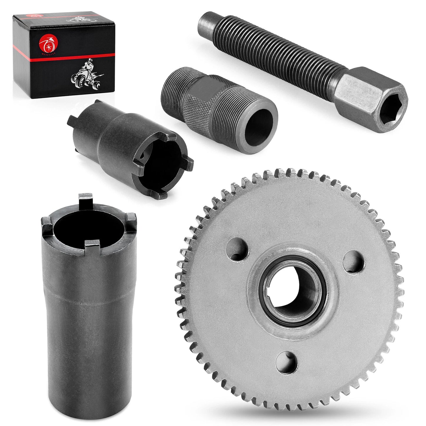 Flywheel Puller Starter Clutch Kit for GY6 Scooter 125/150cc 152QMI/157QMJ