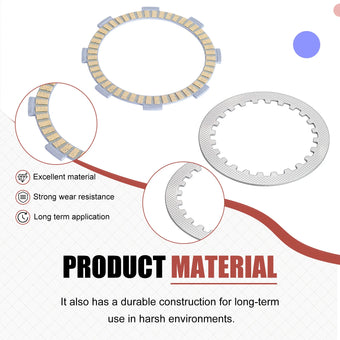 compare product Clutch Friction Steel Plates Gasket Bolts for Honda CR80RB Expert 1996-2002