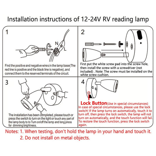 12V Flexible Adjustment Lamp for Boats/Campervans - Lighting Solutions