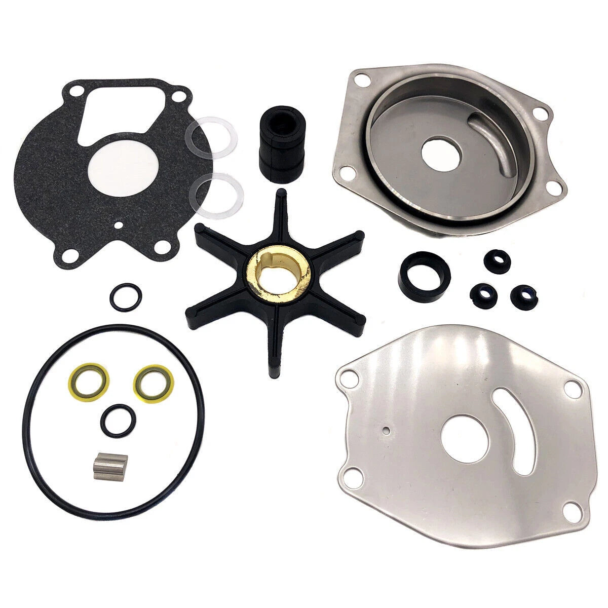 Water Pump Kit for Mercury Outboards 2-Stroke 15-25HP & 4-Stroke 8-13.5HP