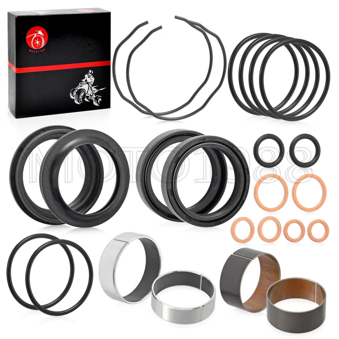 Fork Bushing Dust Oil Seals Kit for Suzuki GSXR600/GSXR750/GSF1200/CB1000A