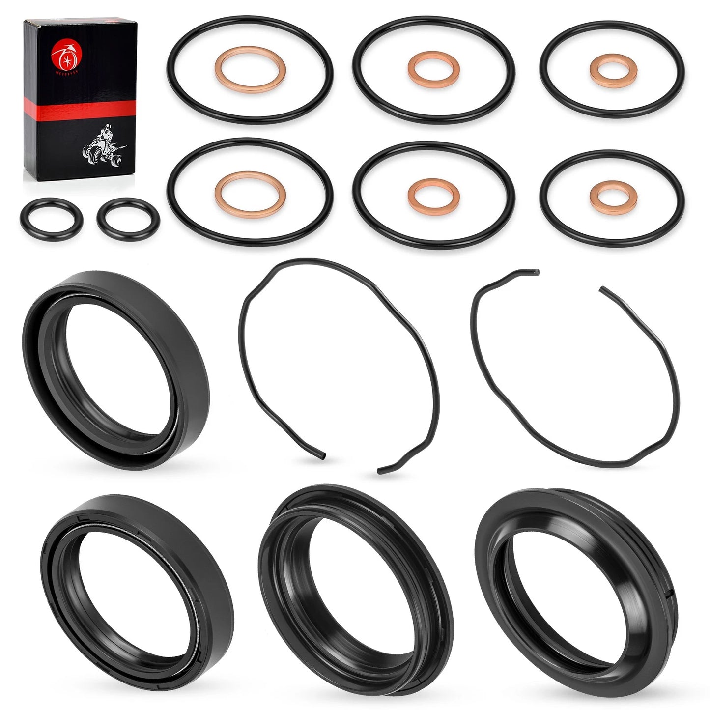 Front Fork Dust Oil Seals Kit for Suzuki V-Strom 650 DL650 (2004-2011)