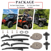 Front Rear Cam Chain Timing Guide Tensioner for Can-Am Commander 800R 17-20