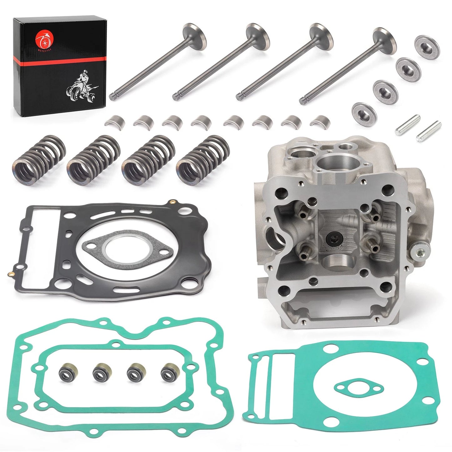 Engine Cylinder Head w/ Valve Gasket for Polaris Scrambler 500 (1997-2012)
