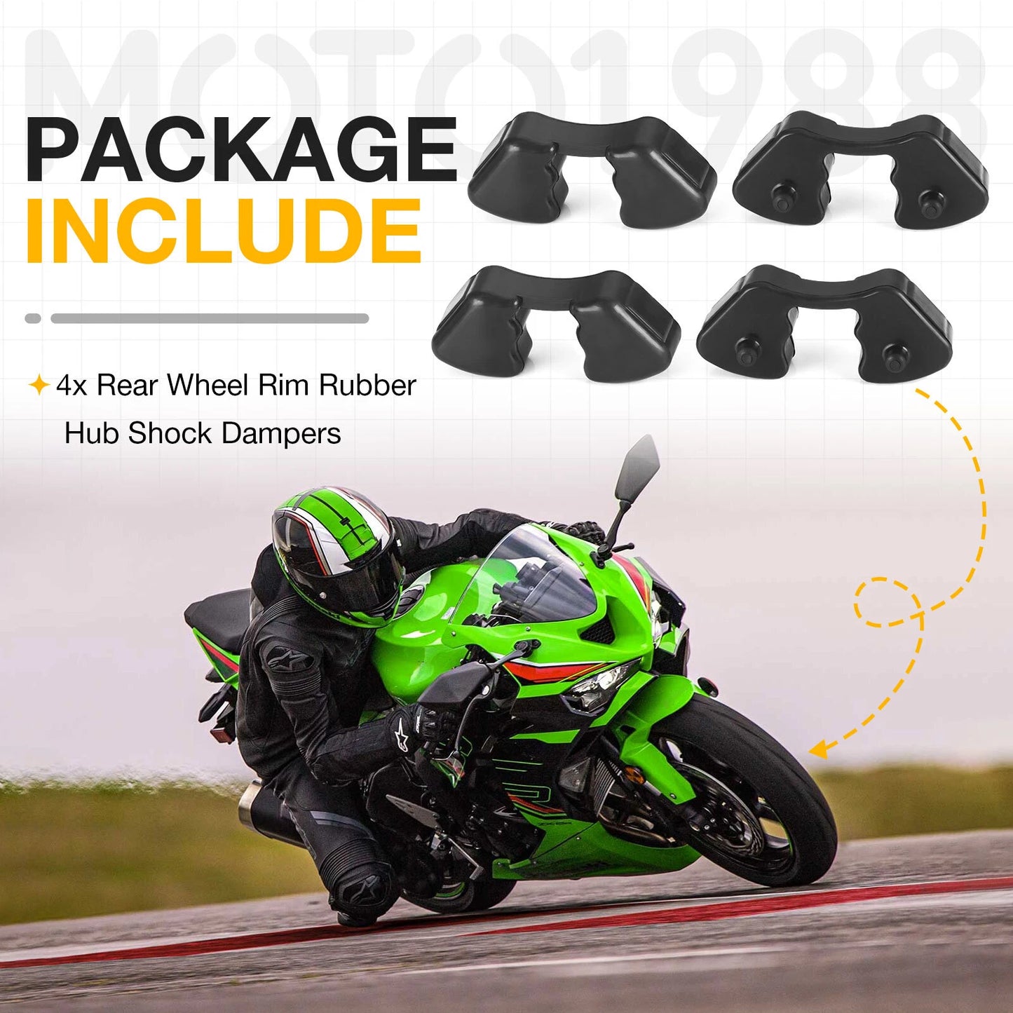 4x Rear Rim Wheel Cush Drive Sprocket Carrier for Kawasaki Ninja ZX6R