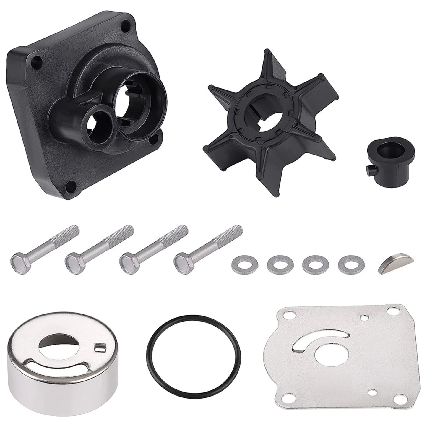 Water Pump Impeller Kit 25HP for Yamaha Outboard 4-Stroke (61N Series)