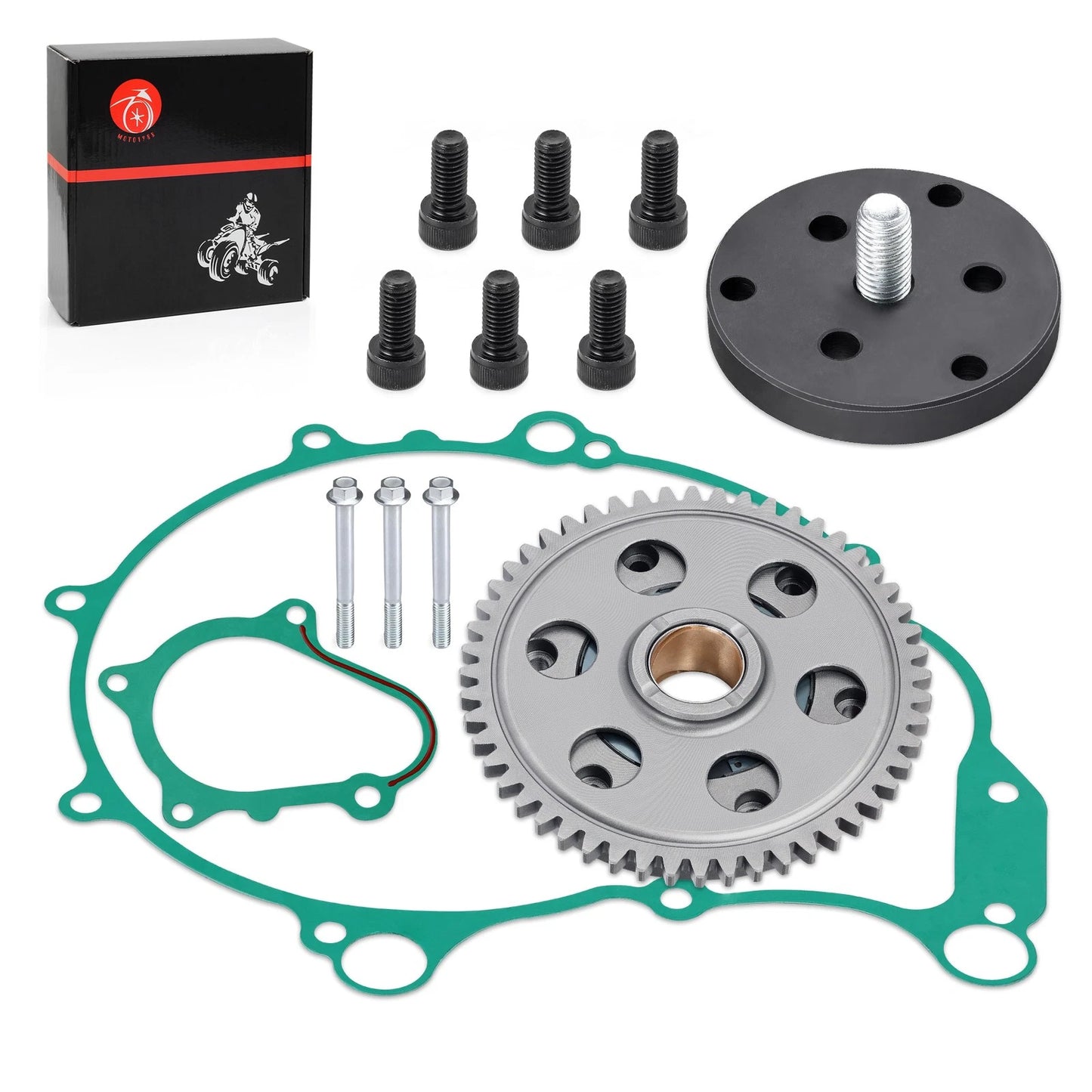 Starter Clutch & Gear Idler w/ Gaskets for Yamaha YFM660R Raptor 660R 2004-2005