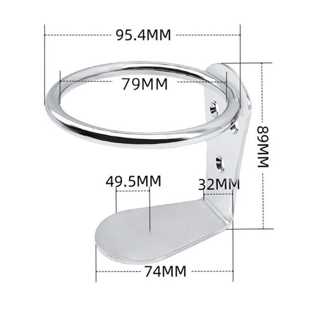 Wall Mounted Cup Holder 316 Stainless Steel for Yacht/RV/Boat Rust Resistant