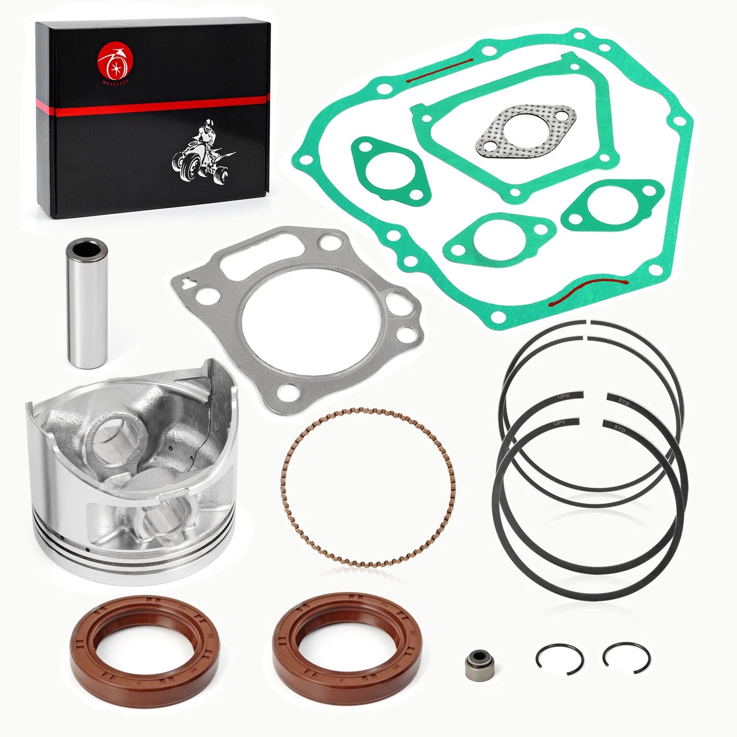 Engine Top End Rebuild Kit STD Piston Valve Gasket for YAMAHA YDRA Golf Cart