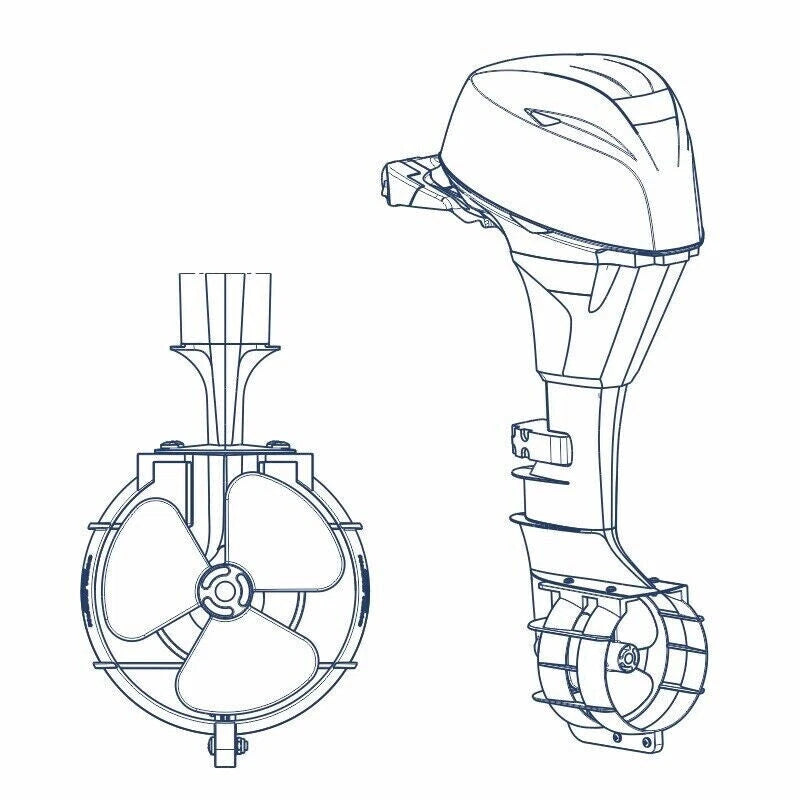 9" Propeller Safety Guard for Outboard Engine 9.9HP-20HP RIB