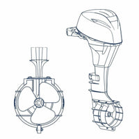 9" Propeller Safety Guard for Outboard Engine 9.9HP-20HP RIB
