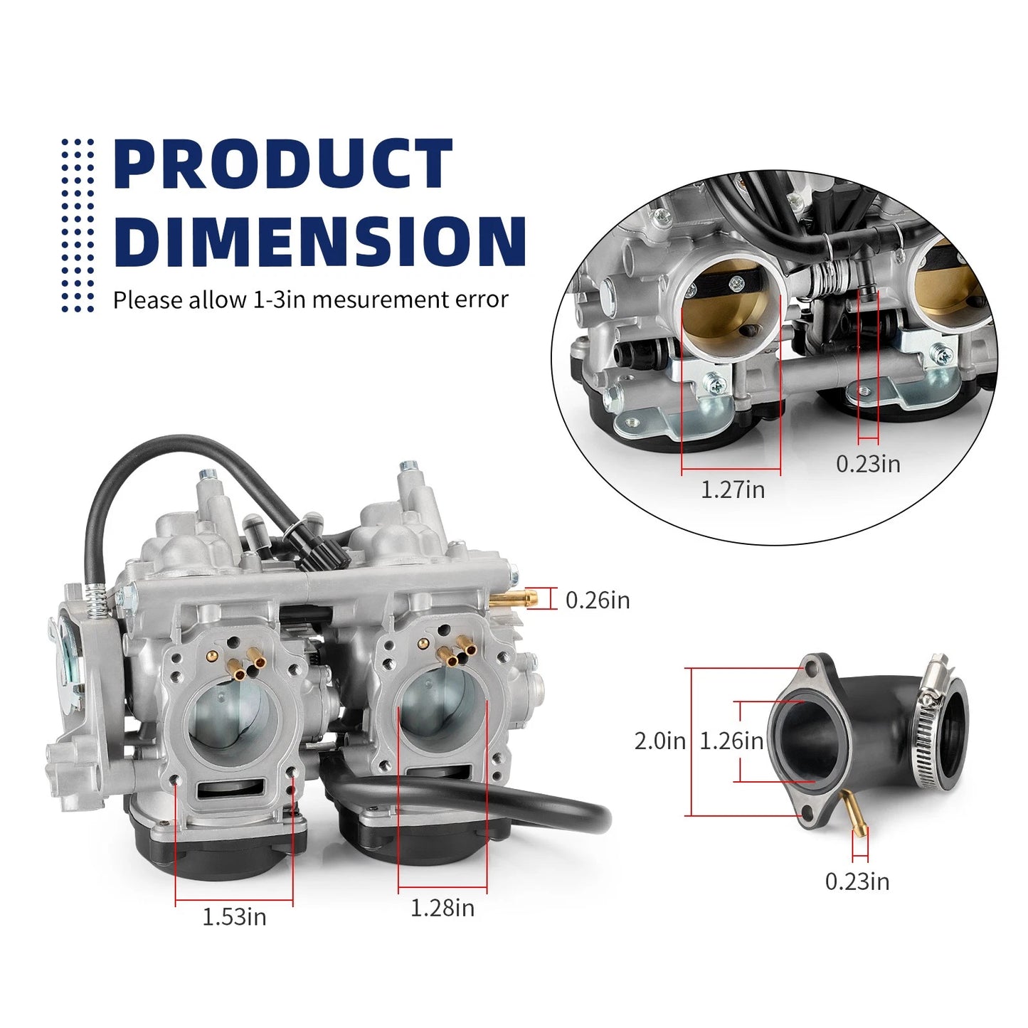 Carburetor for Kawasaki Prairie 650/Brute Force 650 (2002-2006)