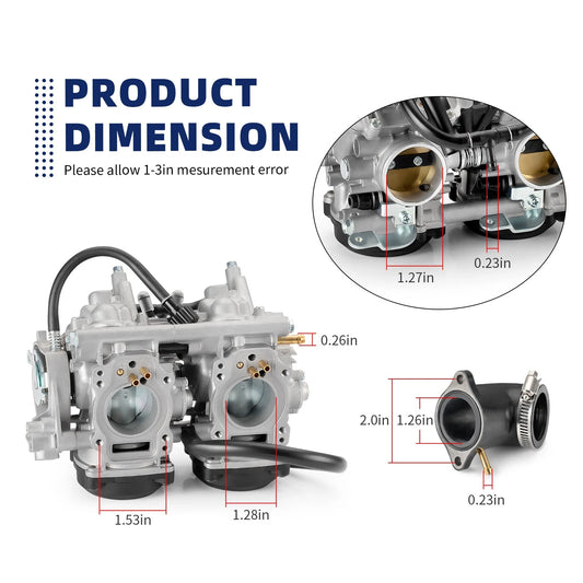 Carburetor for Kawasaki Prairie 650/Brute Force 650 (2002-2006)