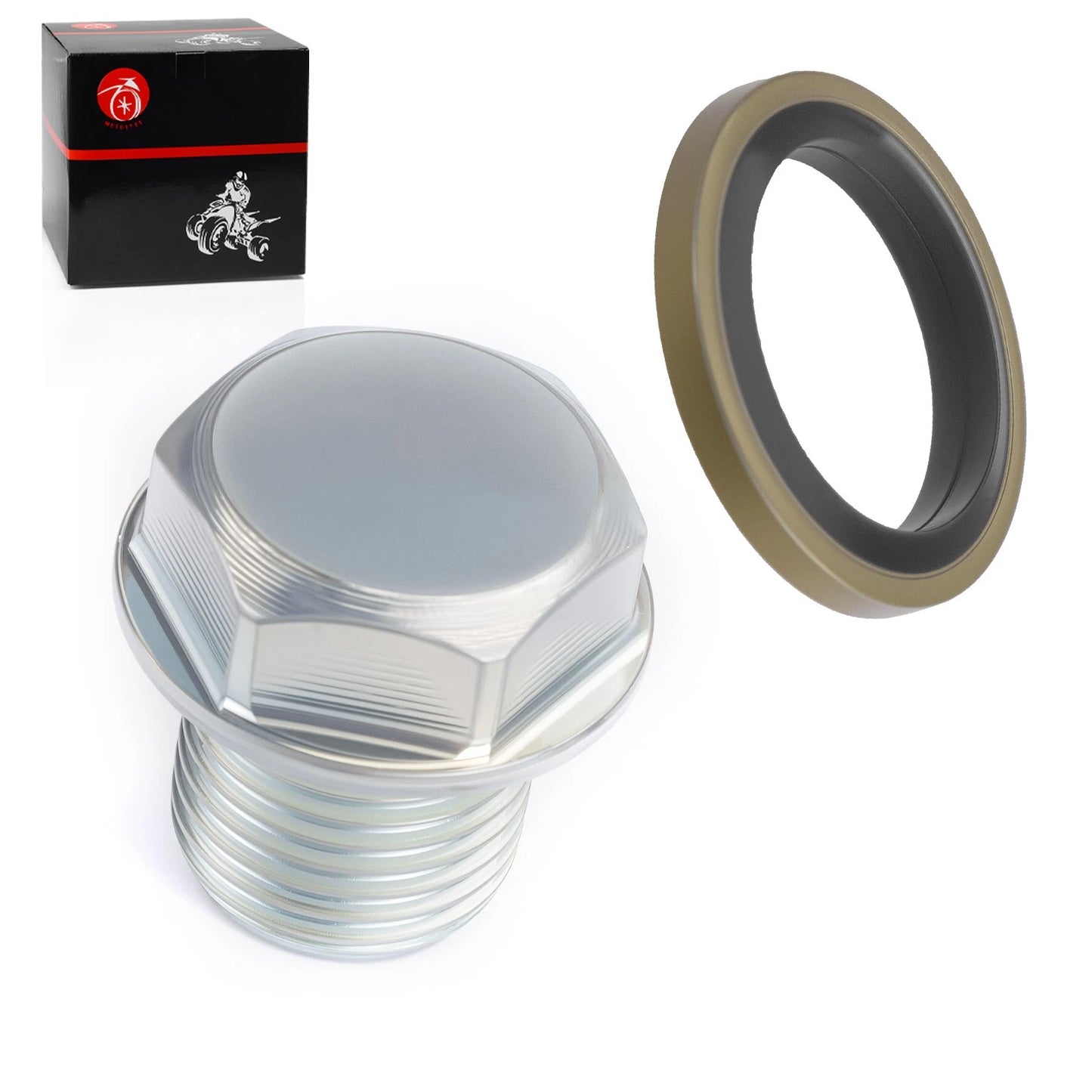 Oil Drain Plug & Gasket for Suzuki Quadrunner 230 LT230GE 1985-1987