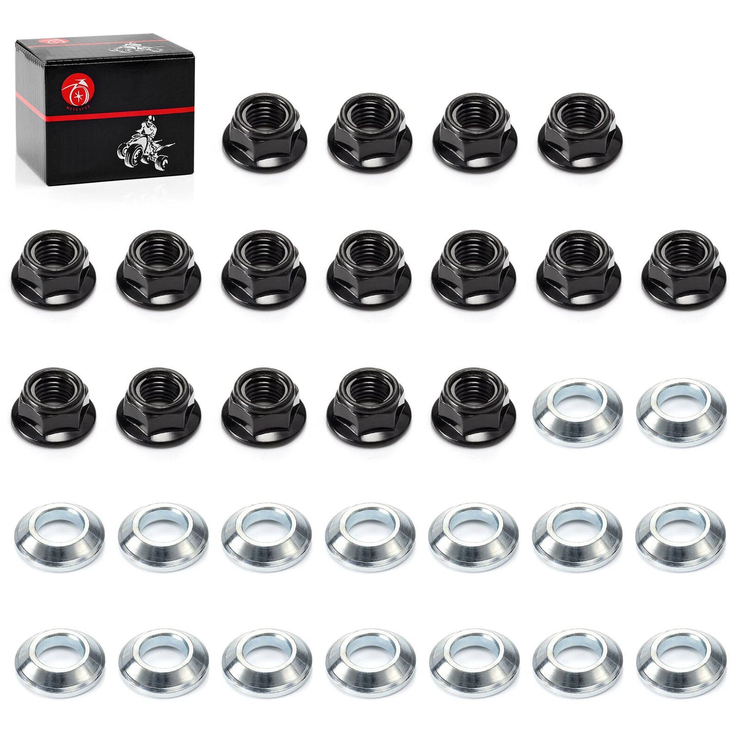Wheel Lug Nuts Washers Kit for Yamaha Banshee 350