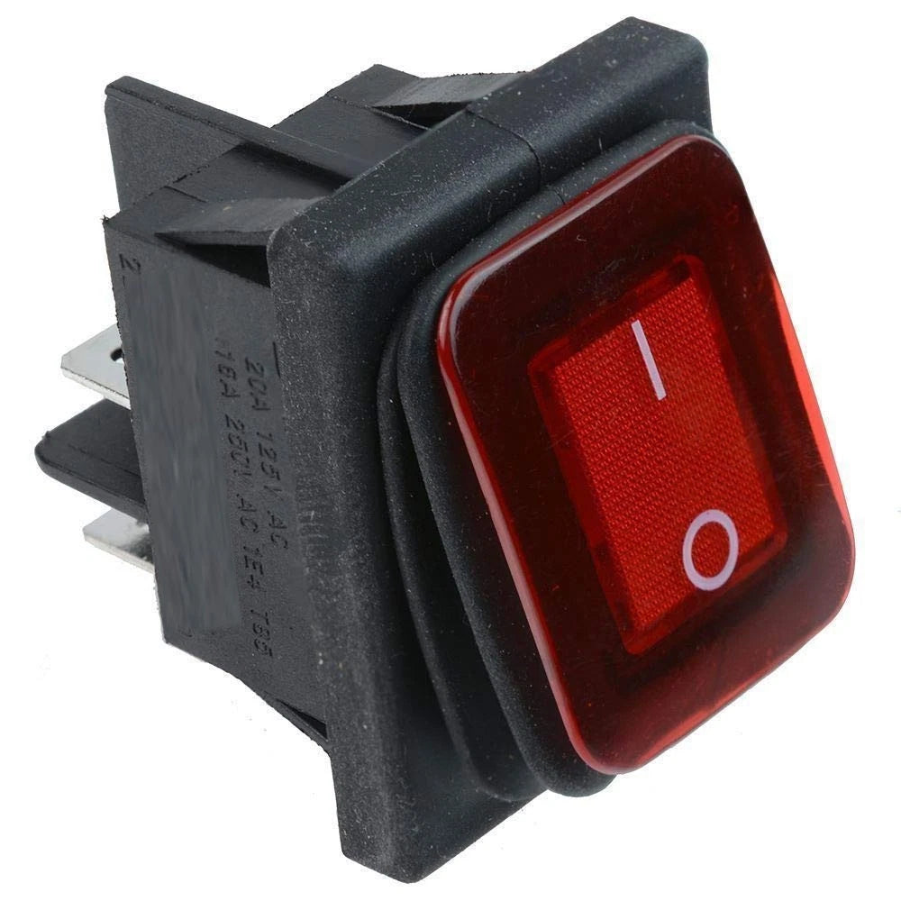 Rocker Switch Illuminated On-Off Waterproof for Boat Accessories Dash