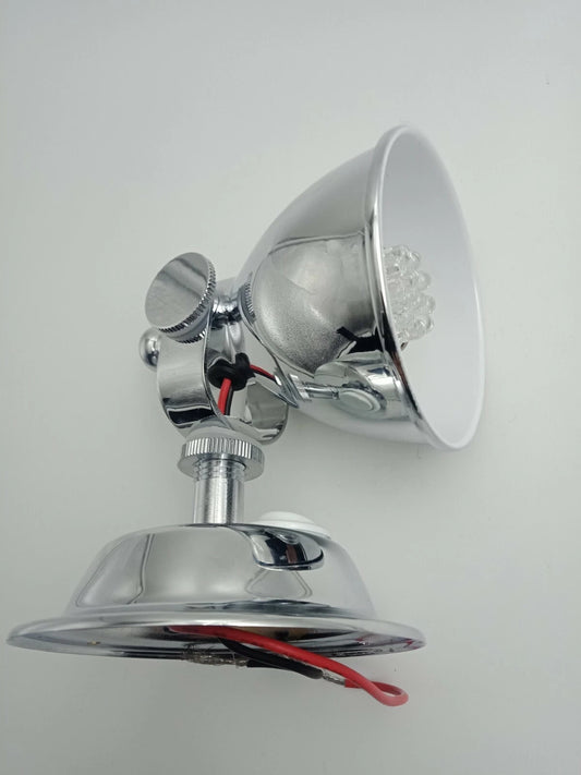 12V LED Chrome Bunk Reading Light for Boat/RV/Caravan with Switch