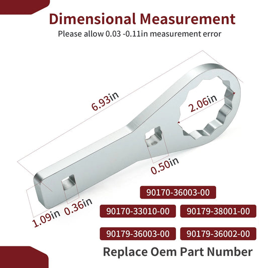 Rear Axle Nut Wrench Tool 46mm for Yamaha YFZ450/YFZ450R 2004-2024 ATV