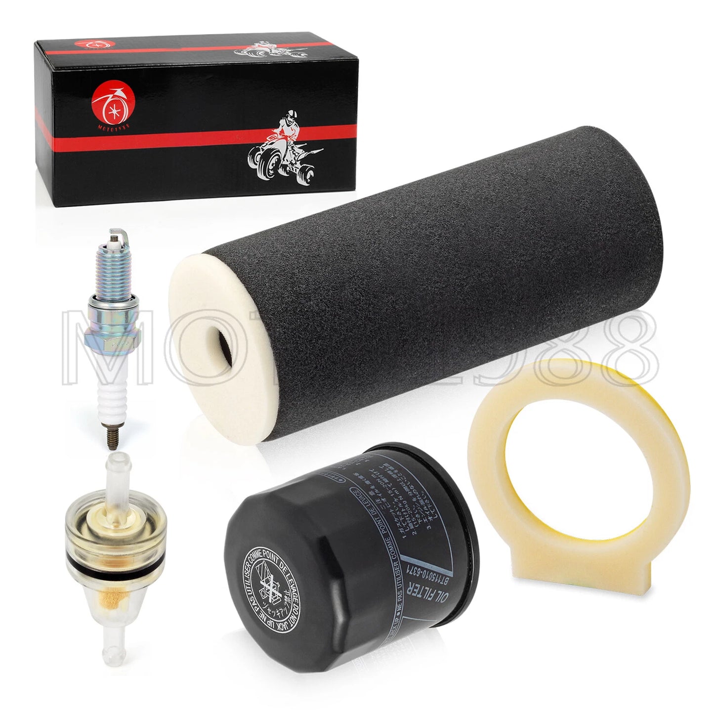 Air Filter Foam & Oil Filter for Yamaha YFM660 Grizzly (2002-2008)