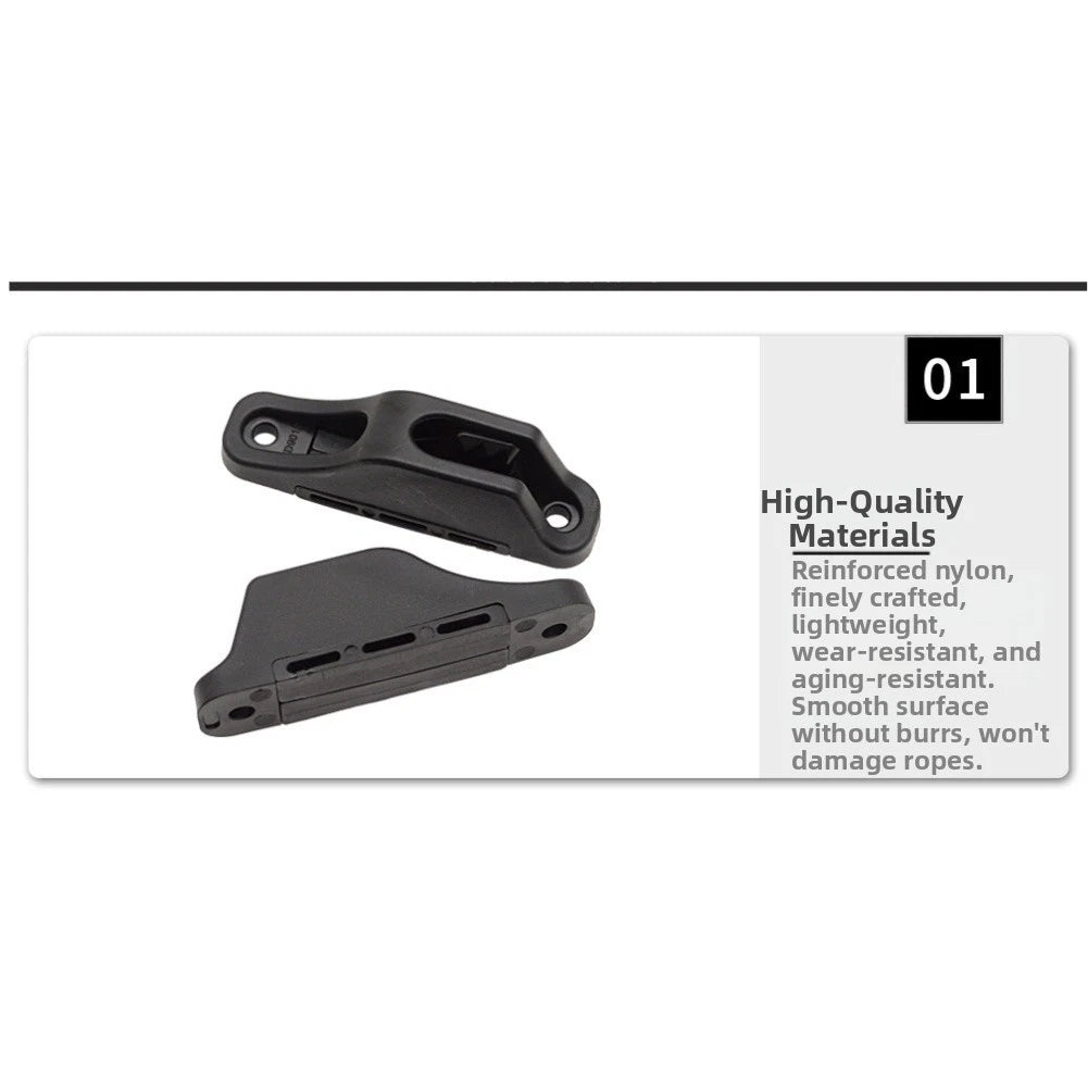 Compact Reinforced Nylon Rope Clamp for Boat/Kayak Fishing Rigging