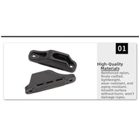 Compact Reinforced Nylon Rope Clamp for Boat/Kayak Fishing Rigging