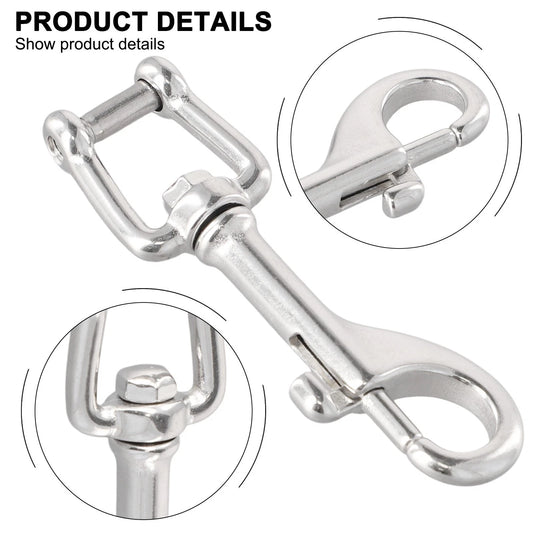 Reliable Stainless Steel Shackle Snap Hook for Yacht Boat Diving