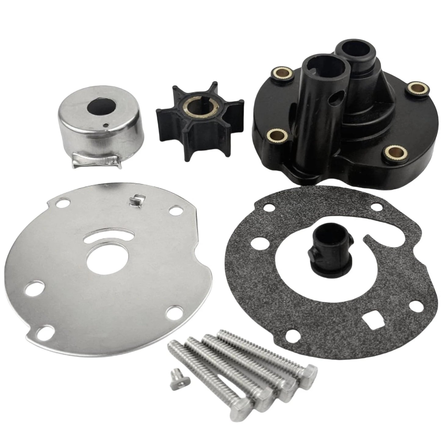 Water Pump Impeller Kit for Evinrude/Johnson OMC 5.5-7.5 HP (1968-1990)