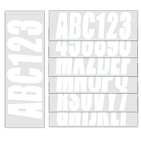 Boat Registration Decals White Stickers Set of A-Z & 0-9 for All Boats