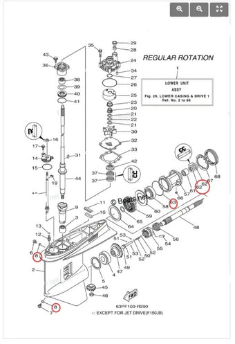compare product Lower Unit Oil Seal for Yamaha Outboard 93101-30M17/93210-97M55/91490-40030