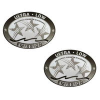 2PCS Ultra Low Emission Sticker Decal for Sea-Doo/Mercury/Honda - Gray