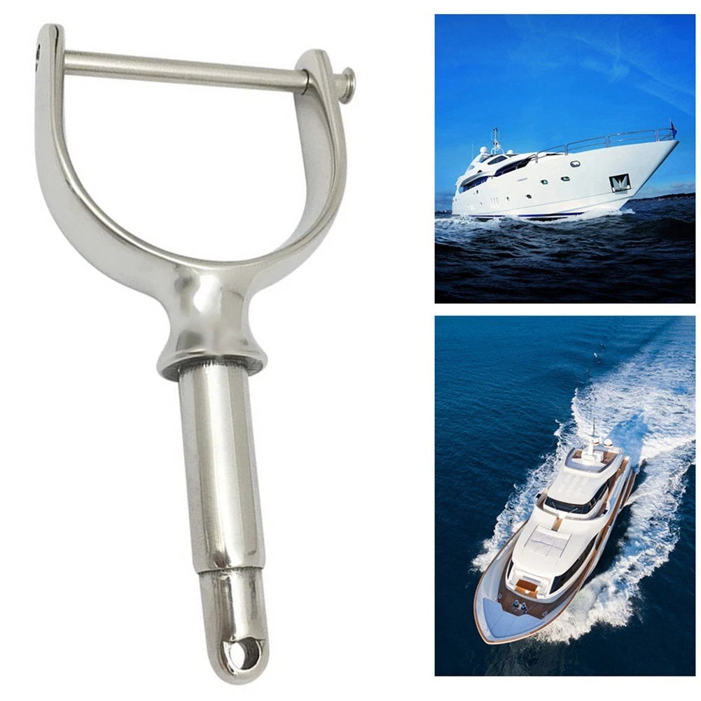 316 Stainless Steel Oarlock Sockets for 12" Paddle, Compatible with Boats