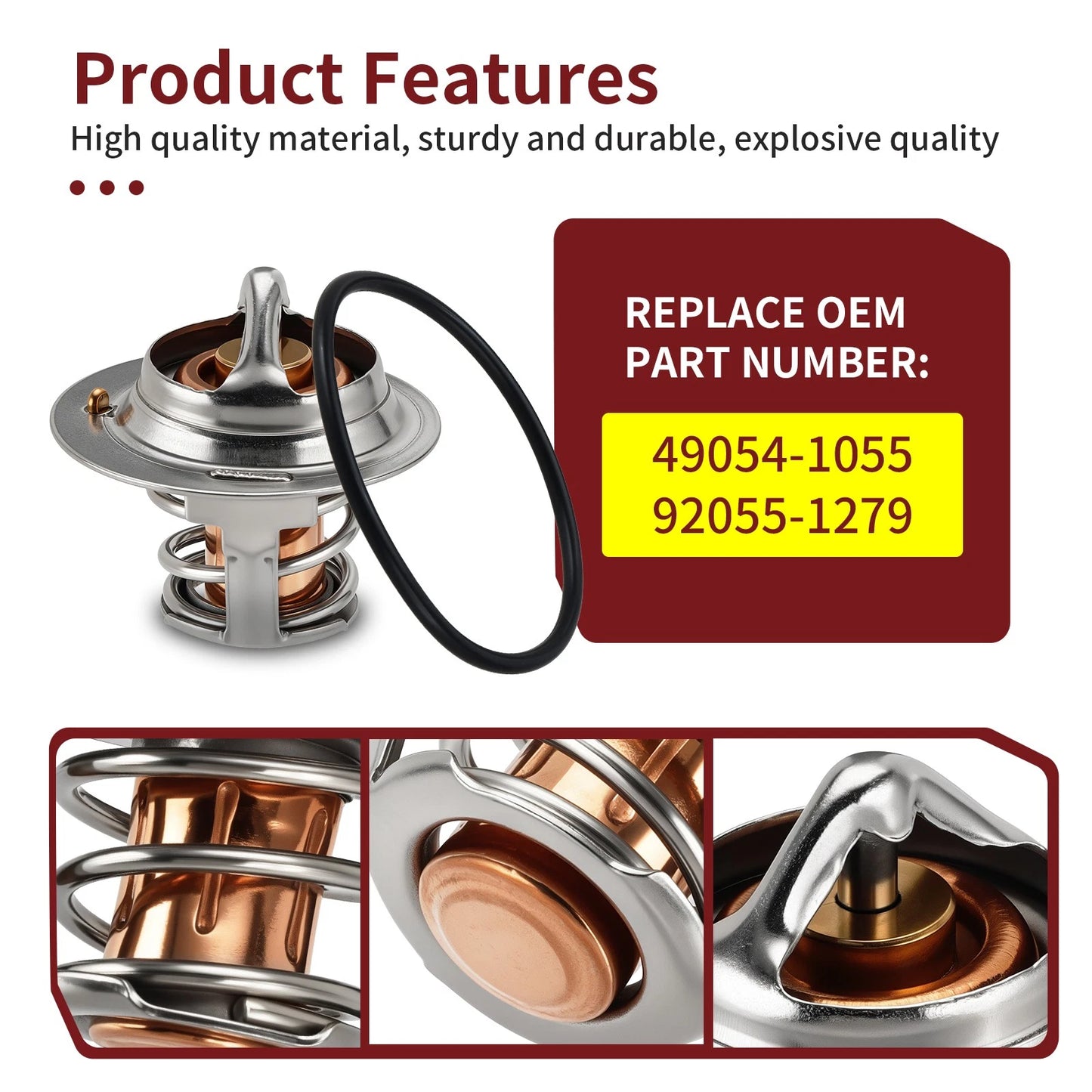 Thermostat w/ O-Ring for Kawasaki Teryx/Teryx4 800 (2014-2024)