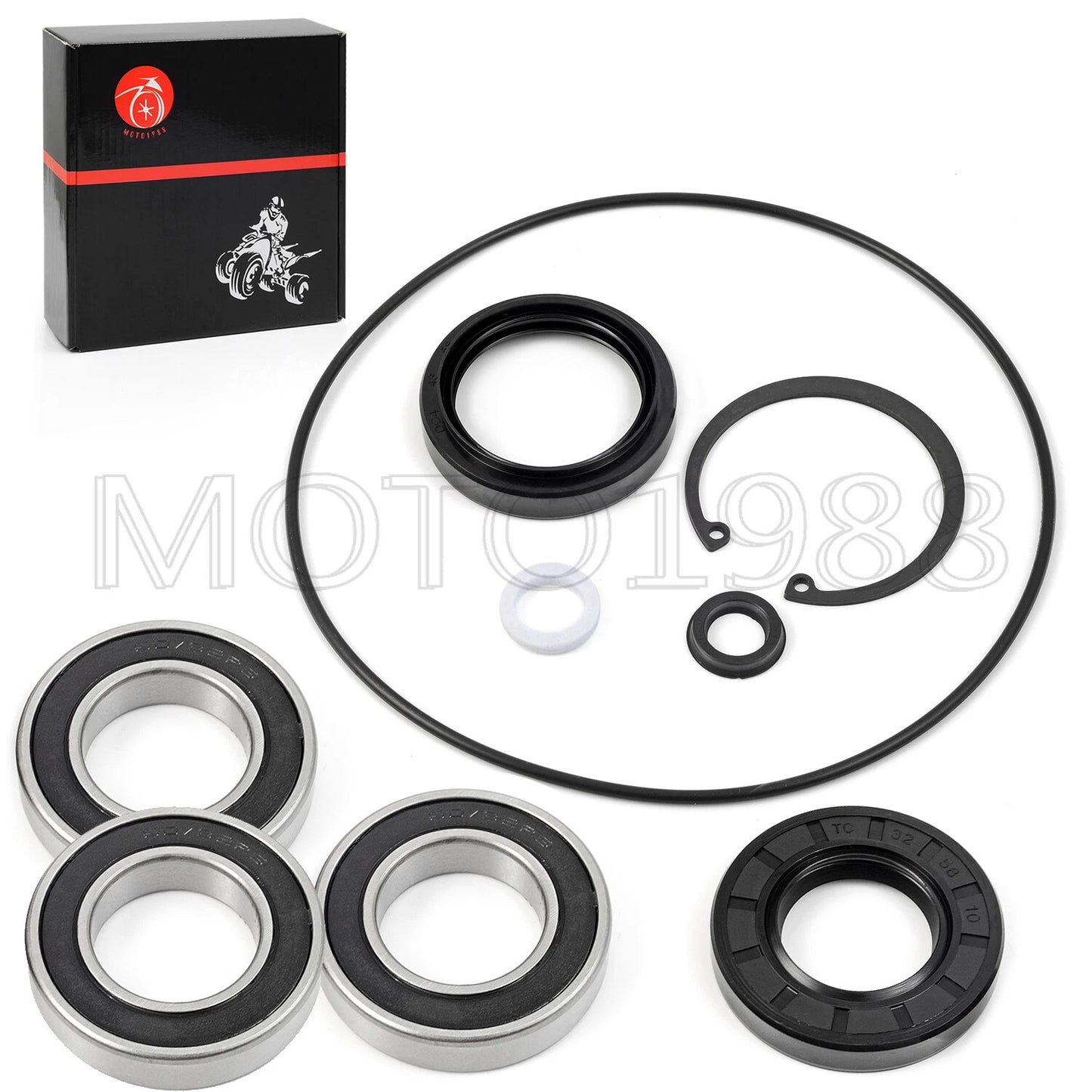 Rear Axle Bearings & Seal Kit for Honda TRX250 Recon 1997-2017 Complete Axle