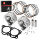 350cc Piston Kit with Rings & Gasket for EZGO Golf Cart 1996-2008 Std Bore