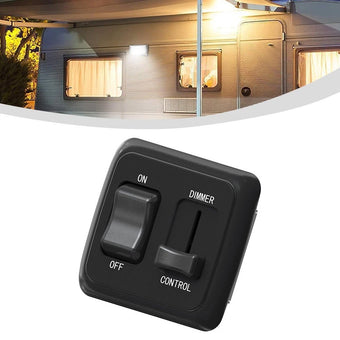 compare product 12V DC Toggle Switch with Dimmer for RV/Auto/Marine Lighting Devices