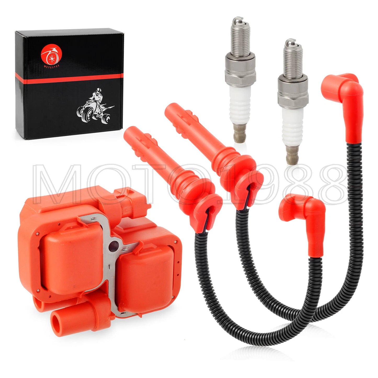 Ignition Coil & Spark Plug Cap Wire for Polaris RZR XP 4 Trail S 1000 (2014-2023)