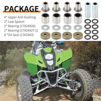 Front Upper & Lower A-Arm Bushing Seals Kit for Kawasaki KFX400 (2003-2006)