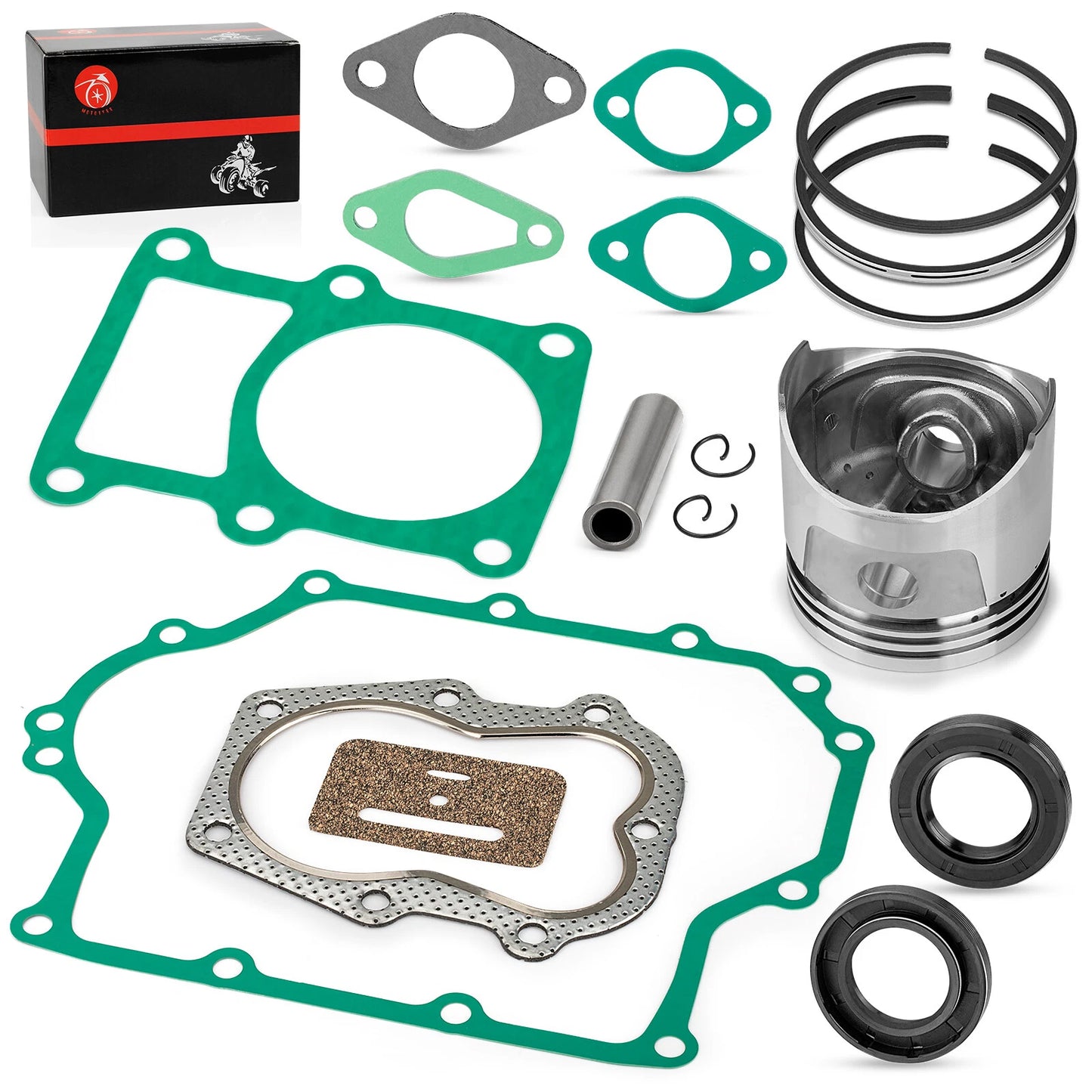 Engine Piston Gasket Rebuild Kit for Club Car Gas Golf Cart 1986-1991