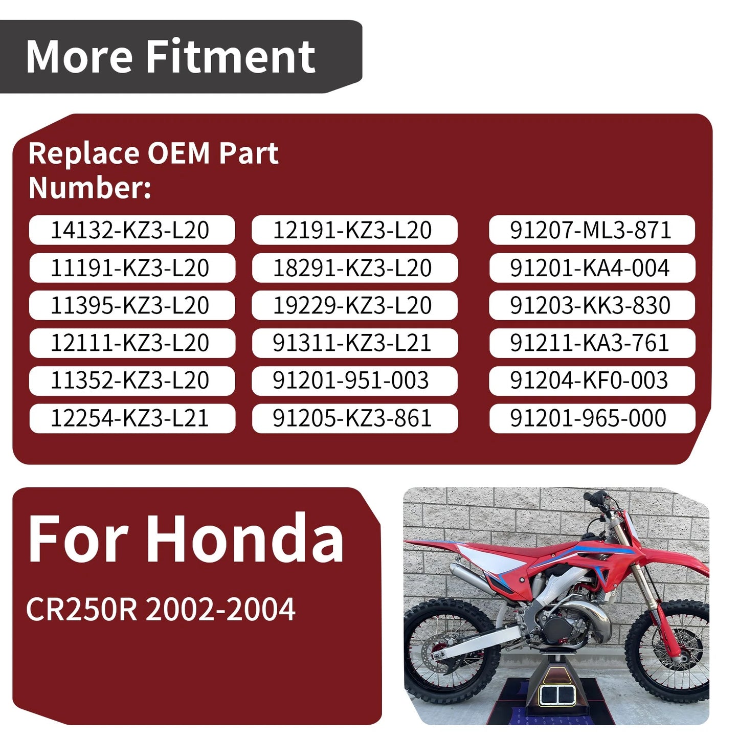 Complete Engine Gasket & Oil Seal Kit for Honda CR250R (2002-2004)