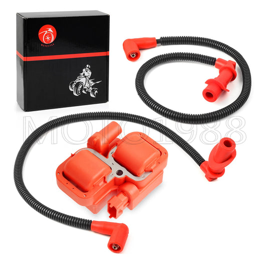 Ignition Coil & Spark Plug Cap w/Wire for Polaris Sportsman 700 EFI (2005-2007)