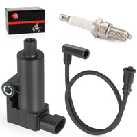 Ignition Coil & Spark Plug + Wire Cap for MTD Cub Cadet Challenger 500 UTV