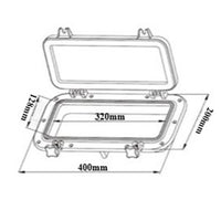 Compact Rectangular Skylight for Boats/Yachts - Easy Installation