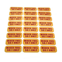 50:1 2-Cycle Oil Fuel Mixed Fuel Only Sticker/Decal for All Outboards