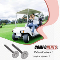 Exhaust + Intake Valve for Club Car 4-Cycle Gas Golf Cart 341cc