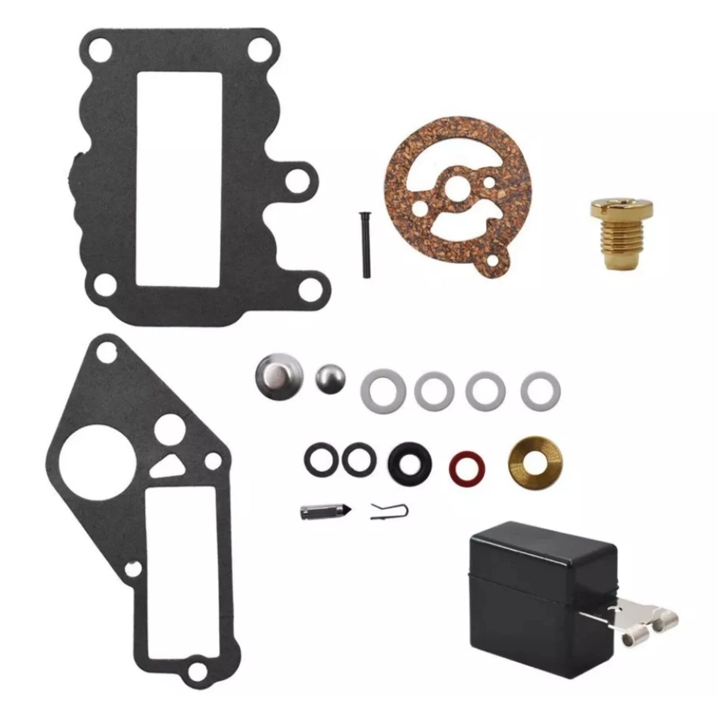 Carburetor Kit w/Float for Johnson/Evinrude 9.5HP Outboard BRP/OMC