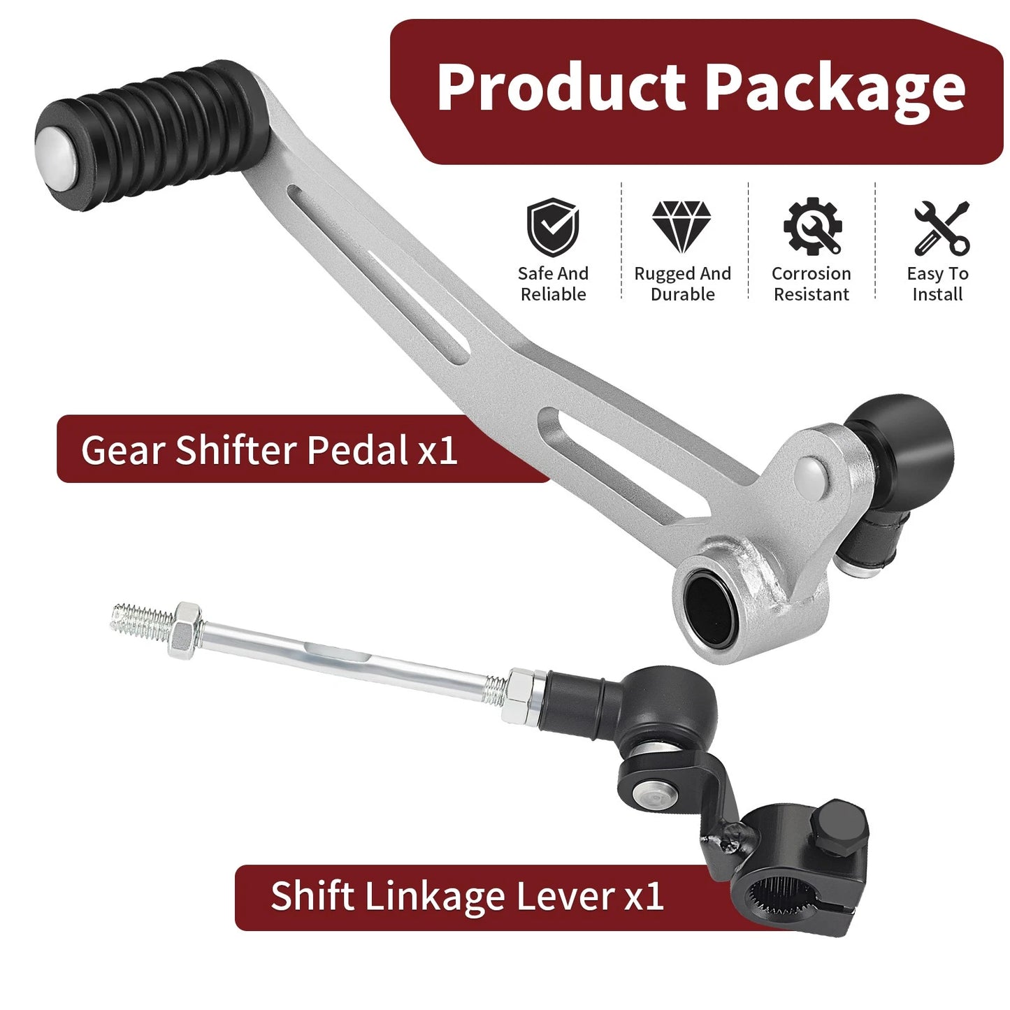 Shift Lever Gear Shifter Pedal for Kawasaki Z400 ABS ER400 (2019-2024)