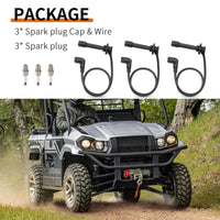 Spark Plug Cap Wire Kit for Kawasaki Mule PROFX/PROFXR/PROFXT KAF820
