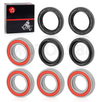 Front Wheel Bearings Seals Kit for Yamaha Kodiak 400/450 YFM400/YFM450 1993-2006