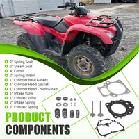 Cylinder Intake Exhaust Valve Kit for Honda Rancher TRX420 (2007-2014)